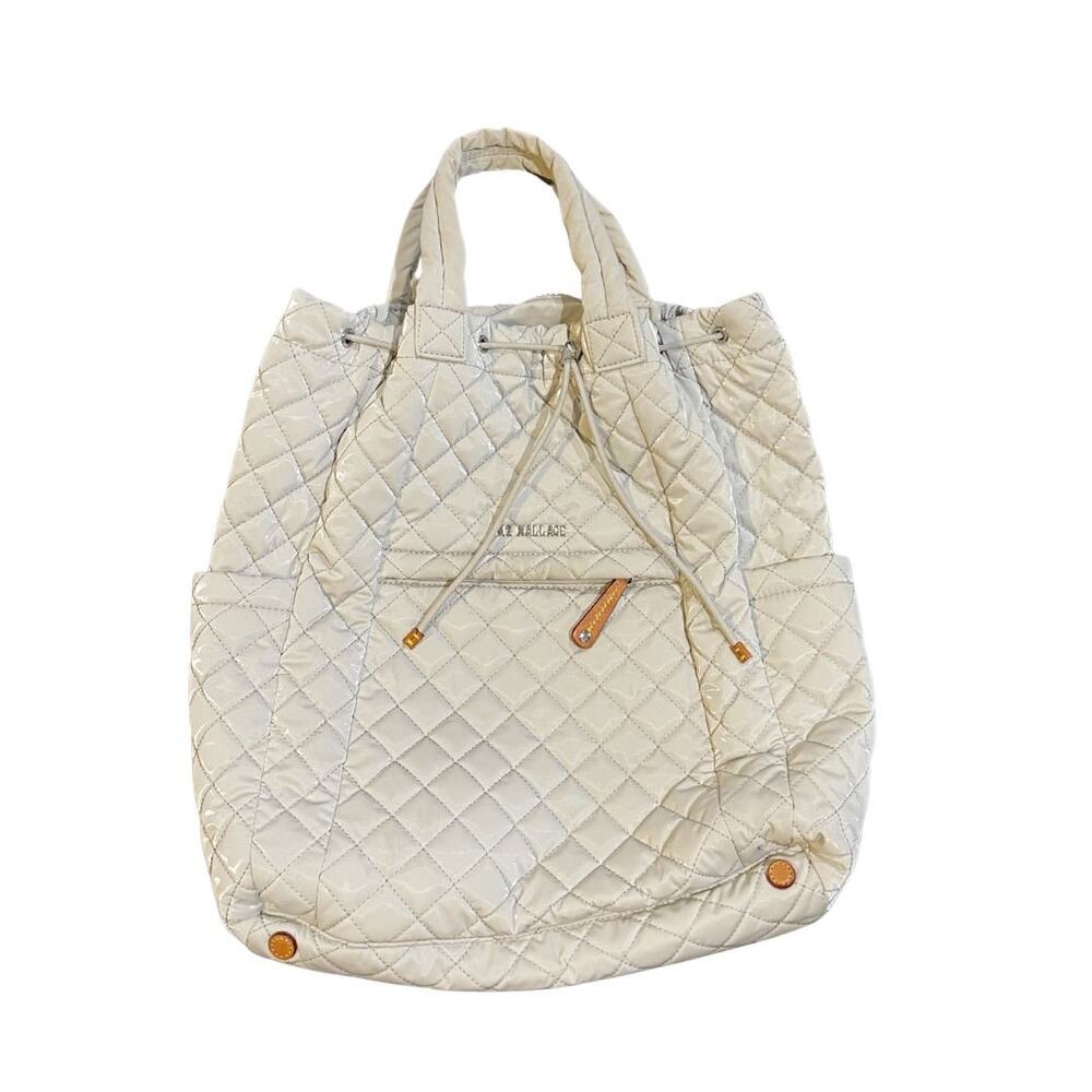 MZ Wallace Metro Convertible Backpack Top Handle Bag Quilted Nylon Laptop Travel